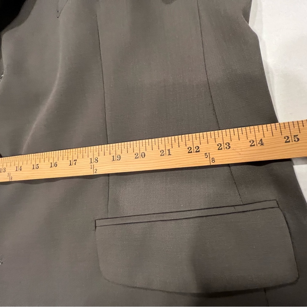 Calvin Klein Men Size 48R Suit Jacket Taupe 100% Wool Dry Clean Contemporary NWT - Picture 14 of 16